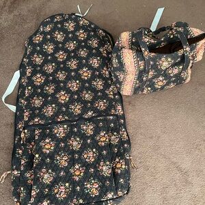 Vintage/Retired Vera Bradley Garment and Duffle Bag Set